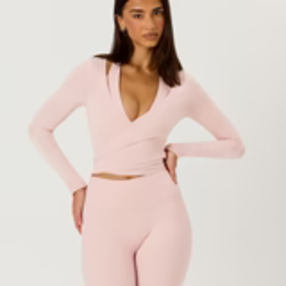 CSB Ballet Wrap Top in Pink